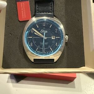 Edma Blue and Silver Watch